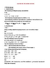 Chuyên đề bồi dưỡng học sinh giỏi Toán lớp 8 - Số chính phương